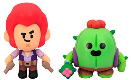 Bizak Brawl Stars Figura de Acción Pack de 2 en Caja - Colt Spike. Figuras del Juego multijugador de Combate, articuladas 11 cm (64116016)