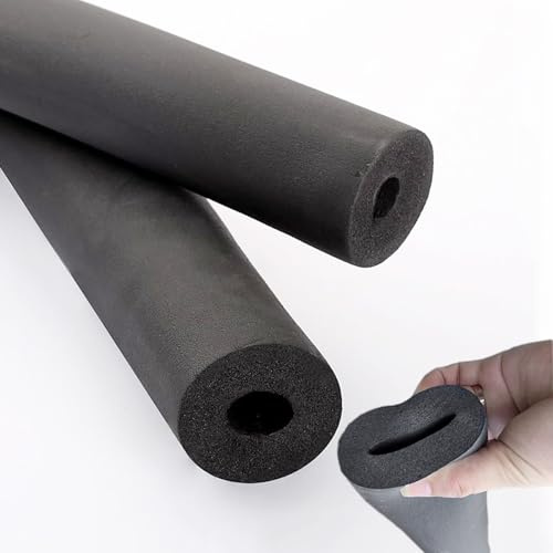 Tubo de aislamiento de tuberías de espuma Tubería De Aislamiento Térmico Flexible Anticongelante Espuma Aislante Tubo aislante del aire acondicionado Coquilla aislante para Mango Agarre Soporte(6mm ID