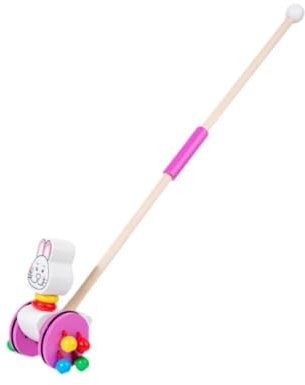 harayaa Tierisches Schiebespielzeug Aus Holz, Frühes Lernen, Babyspielzeug, Frühe Entwicklung, Vorschul Lernaktivitäten für Babys Und Kinder, Häschen