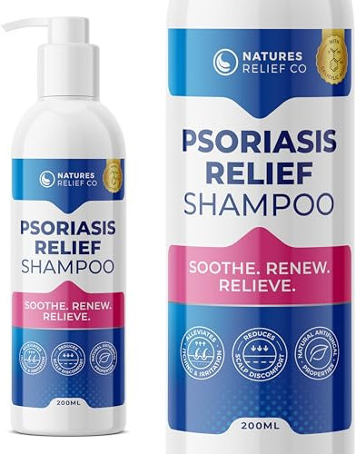 Psoriasis Shampoo with Salicylic Acid | Natural Scalp Treatment for Itchy, Flaky, Dry Scalp | Tea Tree, Lemongrass & Aloe Formula | Sulfate-Free, pH-Balanced | Daily Care for Healthy Hair | 200ml