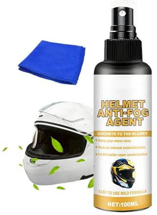 Anti Fog Spray for Helmet Visor, Waterproof Defogger, 100ml Motorcycle Helmet Anti-Fog Spray, for Goggles Windshield Glasses Mirrors Motorcycling Ski Snowboarding Sports Outdoor Men Women
