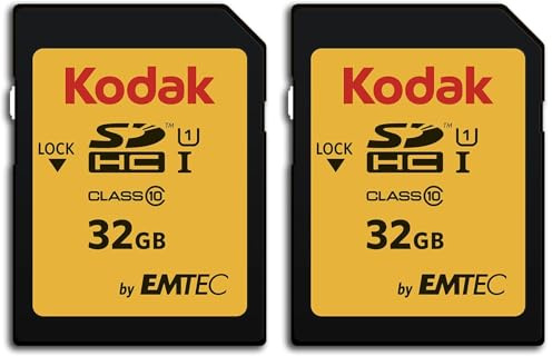 Kodak Premiun SDHC 32GB Class10 U1 (Paquete de 2)