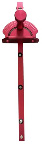 Chiyyak Jauge à Onglets pour Scie à Table, Jauge à Onglets pour le Travail du Bois en Alliage D'aluminium avec 27 Réglages de Vitesse pour Scie à Ruban, Fraiseuse, Ponceuse à Disque