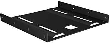 ICY BOX IB-AC653 Cadre de Montage Interne (3, 5 Pouces) pour 1x Disque Dur 2, 5 Pouces ou SSD, Acier, Noir