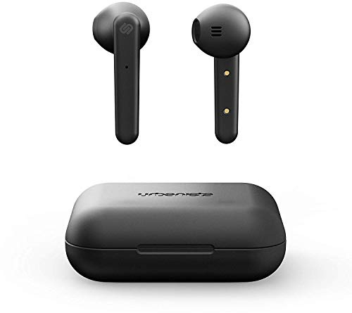 Urbanista Stockholm True Wireless Headphones 14H Total Battery Life Bluetooth 5.0 with Charging Box Touch Control and Double Microphone Headphones Compatible with iOS and Android - Black