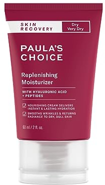 Paula's Choice SKIN RECOVERY Feuchtigkeitscreme - Reichhaltige Nachtcreme Pflegt die Haut mit Peptide & Hyaluronsäure - Hilft Rötungen zu Reduzieren - Trockene Haut - 60 ml