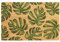 Nicola Spring Coir Door Mat - 60 x 40cm - Monstera - Pack of 1 - Decorative Indoor Front Door Floor Mat Entry Dirt Trapper Rug Outdoor Boot Scraper Non Slip Backing Doormat