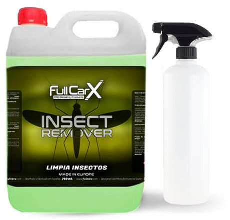 FULLCARX Insect Remover 5L Rimuovi Insetti Auto Carrozzeria, Rimuove Macchie Zanzare Escrementi Moscerini, Pulizia Senza Sfregamento Protegge Vernice Plastica Vetro Prodotto Professionale Detailing