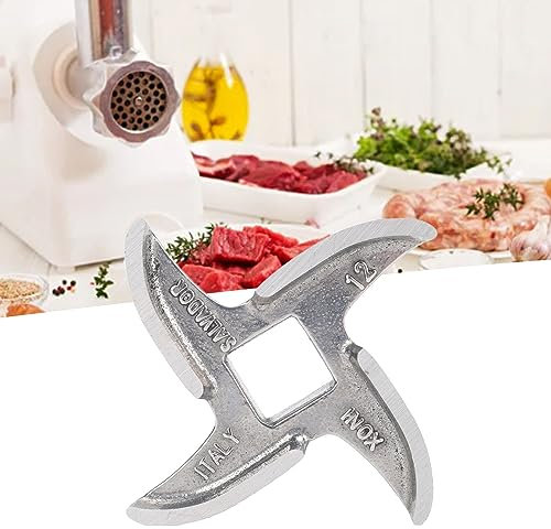 Topyond Lame de hachoir à viande #12, remplacement de couteau en acier inoxydable, ajustement universel pour hachoirs à viande, accessoires de transformation des aliments,