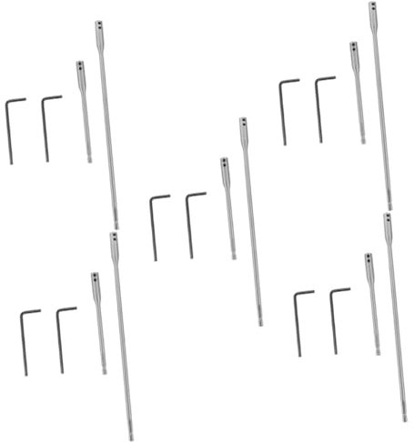 DIYEAH 5 Juegos Extensión de Brocas Taladro con Varillas y Llaves Conectores de Cambio Carpintería y Profundidades de Perforación Ajustables