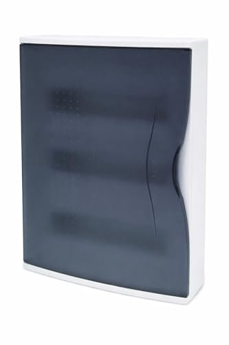 WEBMATEL Cuadro de Distribución de Superficie 36 Módulos 3 Filas 310x110x460mm con Puerta Transparente IP40 400V ABS