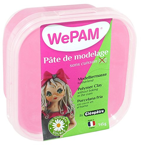 WePAM – PFW496-145 – Lufthärdande modelleringsmassa, 145 g, ljus rosa