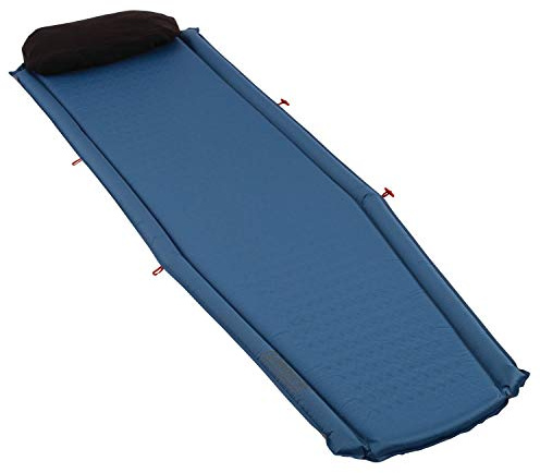Coleman Silverton Self-Inflating Sleeping Pad, Lightweight Camping Pad with Pillow, Comfortable Sleeping Mat with Side Bumpers, Easy Inflation