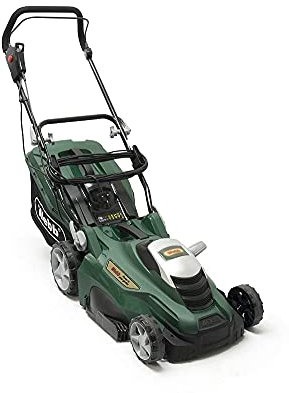 Webb Classic WEER40 Electric Rotary Lawnmower with 5 Cutting Heights, 40cm Cutting Width and 50L Collection Bag - 3 Year Guarantee