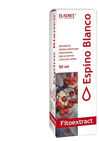 Fitoextract de Espino Blanco - 50 ml - Contribuye a la Relajación del Sistema Nervioso - Contribuye a Mejorar la Salud Cardiovascular - Efecto Antioxidante - Eladiet
