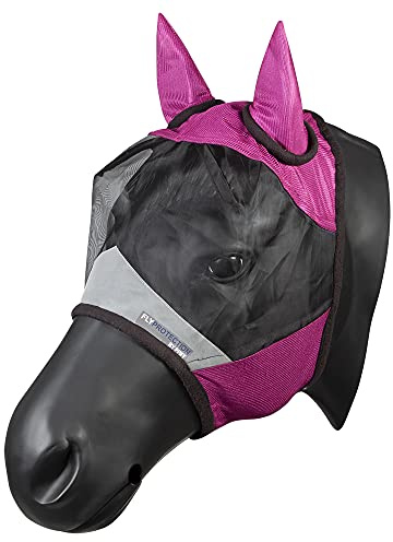 PFIFF 102943 Shetty - Máscara antimoscas con protección UV, Color Rosa
