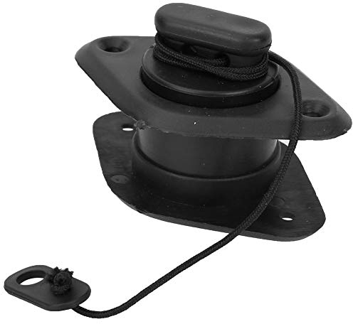 Entwässerungsventil, Entlüftungsventil, Ablassventil für Fischerboote, festem PVC Kajak-Ablassventil mit Seil Entleerungsventil Ablasshahn für Schlauchboot, Kajak oder Schlauchboot