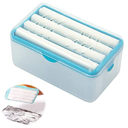 Portasapone Multifunzionale Con Coperchio Dispenser - Di Bolle Schiuma Scatola Sapone Schiumogeno Sfregamento Libero Della Mano Creativo Scolapasta Per Il Bagno Lavanderia, Blu 1 Pezzo
