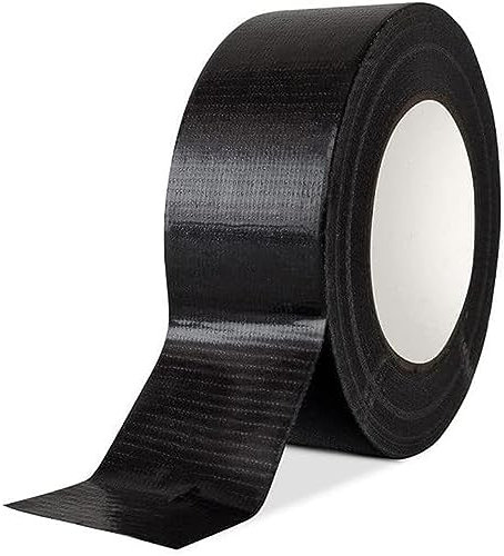 NDR London 1 x Roll Black Duct Tape, Gaffer Tape, Duck Tape, 48mm x 45m, Strong Duct Tape Heavy Duty Adhesive Cloth Tape, Super Sticky And Waterproof Gaffa Tape, Carpet Tape (1)