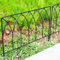 SCENDOR GARDEN 5er Set Dekorativer Gartenzaun Metallzaun 40.6 cm H x 45.7 cm B Zaunpanelle Set, Tierbarriere Randbegrenzung für Garten