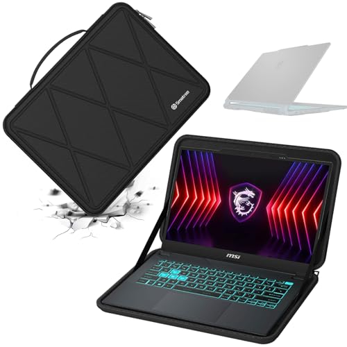 Smatree Hard EVA Protective Sleeve Case Compatible for 14 inch MSI Cyborg 14 A13Ux/A13Vx, for MSI Creator M14 A13V/Modern 14 H D13M Slim and Anti-Shock 14 inch Notebook Bag(X8258)