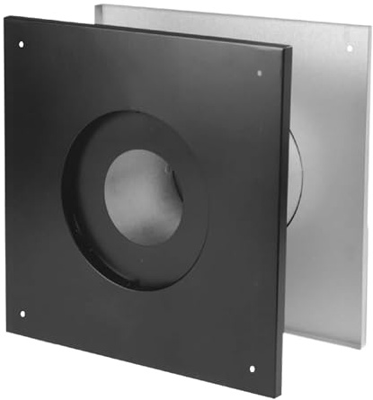 DuraVent 3 Diameter Adjustable Stainless Steel Wall Thimble for PelletVent Multi-Fuel Stoves, Compatible with Wood Pellet-Burning Stoves, Grey