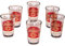 Orientalische verzierte Teegläser Set 6 Gläser Marrakesch Rot Gold | Marokkanische Tee Gläser Set 6 teilig Deko orientalisch | 6 x Orientalisches Marokkanisches Teeglas verziert | Farben auswählen