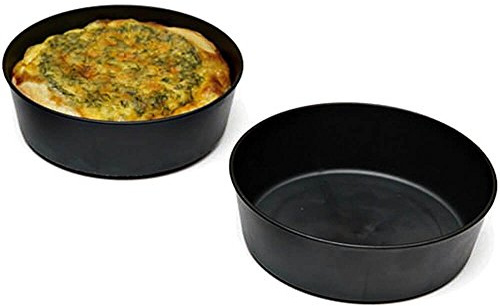 Matfer Bourgeat Exoglass Small Pie Pan, Smooth Sides, 4, 12PK Black 345201