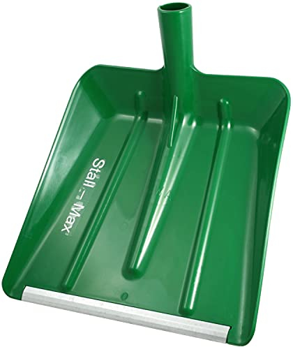 Agrarflora Kunststoffschaufel Stall-Max - Stallschaufel aus robustem Kunststoff - Futterschaufel mit austauschbarer Metallkante - Schaufel ohne Stiel - ideal für Getreide, Futtermittel & Schnee