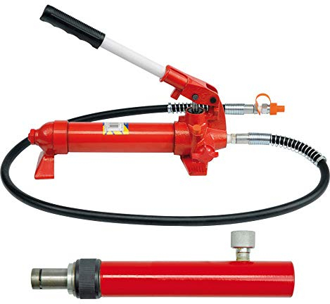 Handpumpe Hydraulik Richtsatz Druck Zylinder Presse Hydraulikzylinder 4 Tonnen