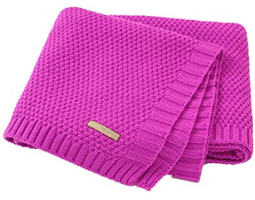 Odot Babydecke Mädchen Jungen, Babydecken 80 x 100 cm Strickdecke Weich und Atmungsaktiv, Kuscheldecke für Badetuch, Kinderdecke Neugeborene Geschenke