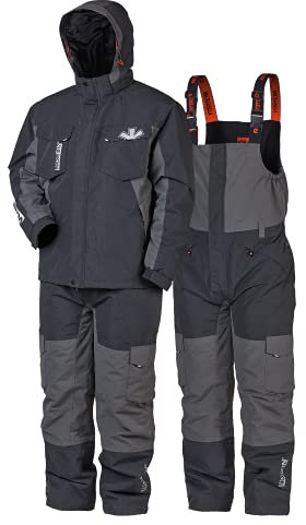 Norfin, materiale traspirante e impermeabile, garantisce calore e comfort, include giacca, pantaloni e imbottitura in neoprene (L)