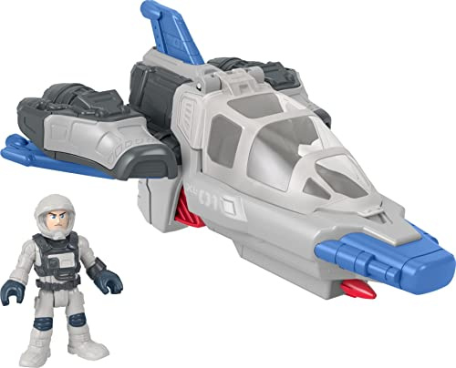 Fisher-Price Imaginext Vaisseau Spatial Hyperspeed Explorer et Figurine articulée Buzz l’Éclair, Propulseurs et Les Ailes Mobiles, Jouet Enfant, à Collectionner, Dès 3 Ans, HGT32