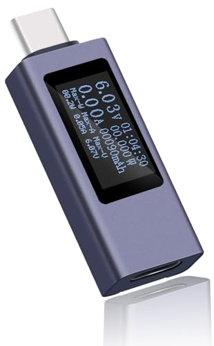 diymore 240W USB Tester Meter Messgerät USB Strommessgerät USB Power Meter USB C Tester Meter USB C Messgerät Voltmeter Multimeter Spannungsmesser [ USB C to USB C ]