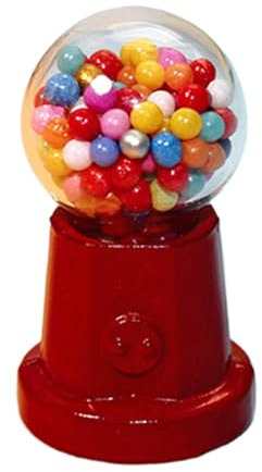 Piccoli mobili per macchine per caramelle, giocattolo per caramelle, decorazione della macchina per caramelle per la casa delle bambole - Ornamento per macchine per caramelle per casa