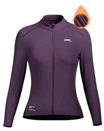 INBIKE Veste Cycliste pour Féminin Veste Polaire épaissie pour Automne et Hiver Veste Coupe-vent et Chaude Féminin Vestes de Sport Outdoor