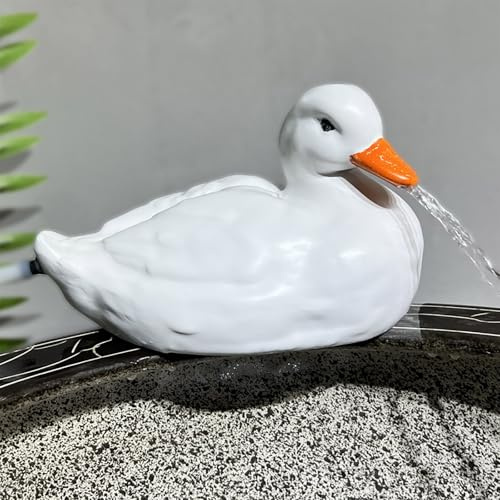 ZYZSY Cracheurs d'étang, Jet d'eau pour Bassin, Figurine de Bassin résistante aux intempéries en céramique, Système De Circulation Eau Relaxant, pour Aquarium Et Extérieur