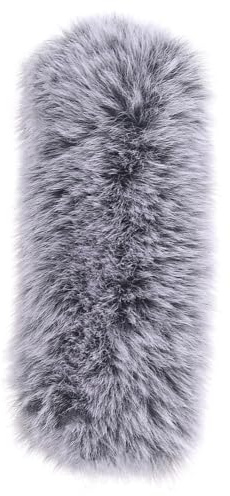 CORHAD Cubierta Protectora para Micrófono Peluda Filtro Antiviento para Micrófono de Conferencia Funda Aislante contra Ruido para Grabación y Entrevistas al Aire