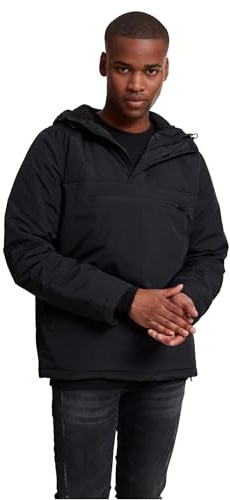 Urban Classics Padded Pull Over Jacket Chaqueta, Negro (Black 7), Medium para Hombre