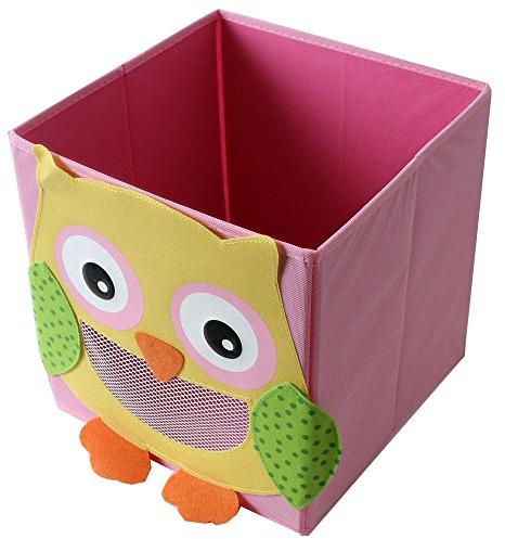 TE-Trend Faltbox Spielbox Tiermotiv Eule Aufbewahrung Spielzeug Spielzimmer