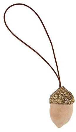 Rayher 46292000 Gland décoratif avec pendentif – 6 Pièces, 2 x 3,5 cm – Naturel