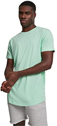 Urban Classics Herren Shaped Long Tee T-Shirt, Grün (neomint), 5XL