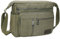 BOMKEE Umhängetasche Herren, Messenger Bag Groß Leinwand Schultertasche Shoulder Tasche 15.6 Zoll Laptop Bag für Arbeit Schule Reisen