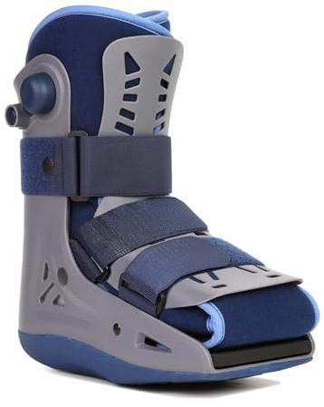 VELPEAU Walking Boot for Broken Foot, Dual Independent Inflatable Airbags and Anti-slip Sole Design, Air Cam Walker Fracture Boot for Women and Men, Fits Left and Right Foot (Short Version Boot, Medium)