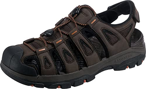 Skechers Men's 205187Tresmen - Norvick Hands Free Slip In Sandal,Chocolate,9.5