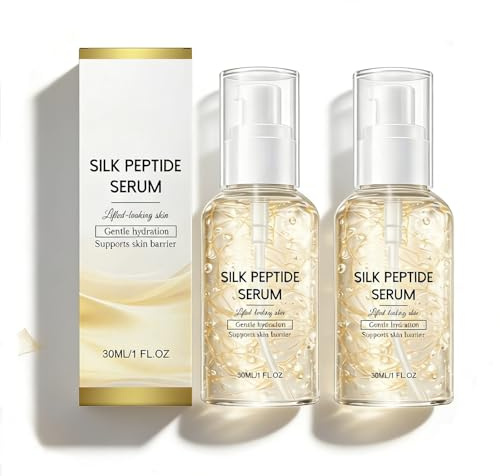 Collagen Silk Peptide Intensive Ampoule, Sérum Lifting Collagène Profond pour le Visage, Sérum Anti-Âge pour le Visage, Améliore la Texture de la Peau pour Tous les Types de Peau (2pc)