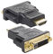 TLY TECHLY- HDMI Male to DVI Female Adapter IADAP HDMI-606 vers, Noir, Taille Unique