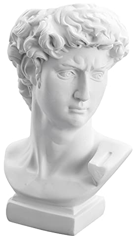 Cabilock David Statue Blumenvase Möbel Skulptur Pinsel Halter Harz Kopf Zement Pflanzer Blumenvase Make-Up Stifthalter Hauptdekoration