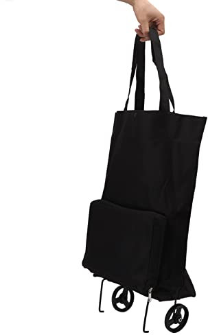 Carro de Compras Plegable, Bolsa con Ruedas, Multiusos para Compras, Viajes y Hogar, Diseño Ligero y Compacto, Ideal para Diario, Fácil de Transportar, Resistente y Duradero