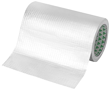 QWORK 20 cm x 5 m Cinta de Butilo Impermeable Autoadhesiva, para reparación de vehículos recreativos, ruptura de tuberías, reparación de grietas